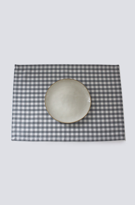 Grey Vichy Placemat (Pack de 2)
