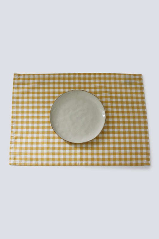 Yellow Vichy Placemat (Pack of 2) 