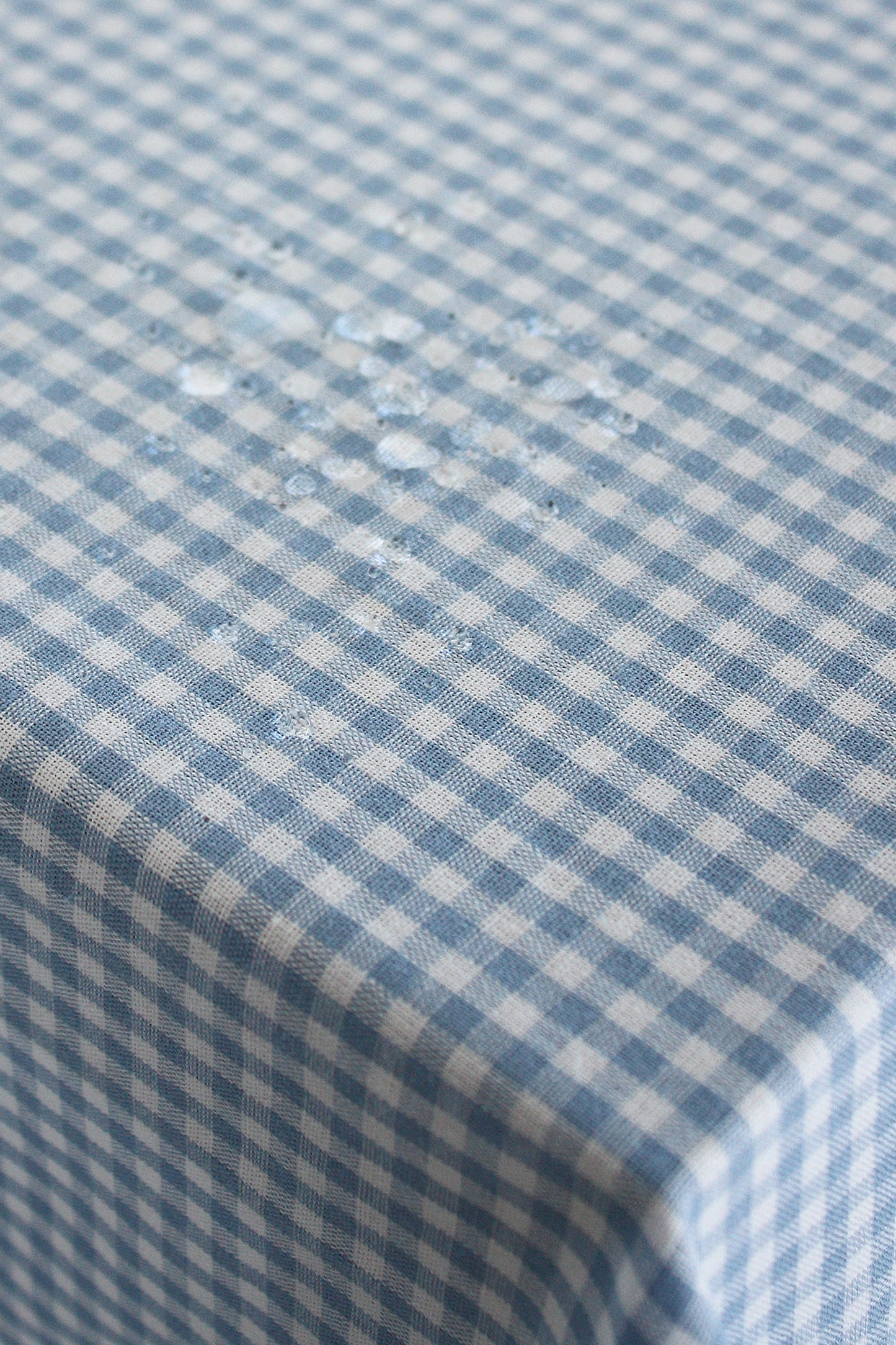Blue Vichy Tablecloth  Anti-Stain